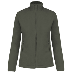 MAUREEN - LADIES` FULL ZIP MICROFLEECE JACKET, Gold под Нанесение логотипа