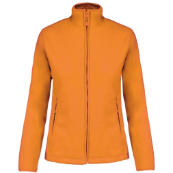 MAUREEN - LADIES` FULL ZIP MICROFLEECE JACKET, Orange под Нанесение логотипа