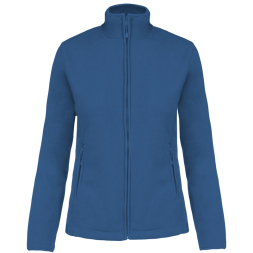 MAUREEN - LADIES` FULL ZIP MICROFLEECE JACKET, Royal под Нанесение логотипа