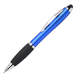 Ручка-стилус пластиковая поворотная черные чернила под Нанесение логотипа