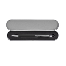 Ручка-стилус алюминиевая черные чернила под Нанесение логотипа