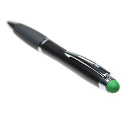 Ручка-стилус с LED пластиковая поворотная под Нанесение логотипа