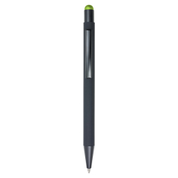 Ручка-стилус алюминиевая прорезиненная под Нанесение логотипа