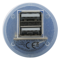 Автомобильное зарядное устройство 2 порта USB 2.0 под Нанесение логотипа