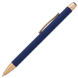 Ручка металева з soft touch, зеркальний лого под Нанесение логотипа