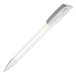 Ручка пластиковая 'Top Spin Silver' (Ritter Pen) поворотная под Нанесение логотипа
