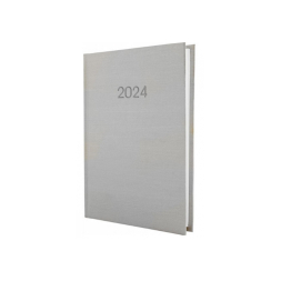 Щоденник датований 2021, А5 САТИН, срібло под Нанесение логотипа