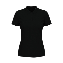 LUX POLO Short sleeve polo shirt for women, Black Opal под Нанесение логотипа
