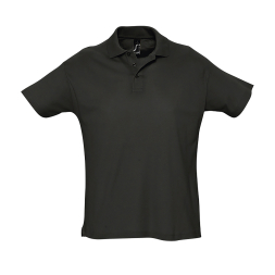 SOL`S SUMMER II - MEN`S POLO SHIRT, Black под Нанесение логотипа