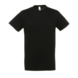 SOL`S REGENT - UNISEX ROUND COLLAR T-SHIRT, Deep Black
 под Нанесение логотипа
