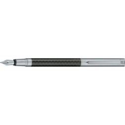 Ручка перьевая Carbon Line FP корпус металлический, черный под Нанесение логотипа