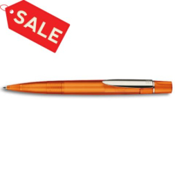 Ручка шариковая TRACT CLEAR оранжевый под Нанесение логотипа