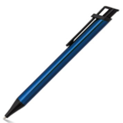 Ручка металлическая IDA с черним клипом под Нанесение логотипа