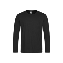 Classic Long Sleeve Men, Black Opal под Нанесение логотипа