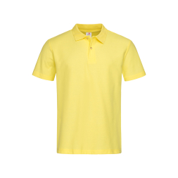 Polo Men, Yellow под Нанесение логотипа