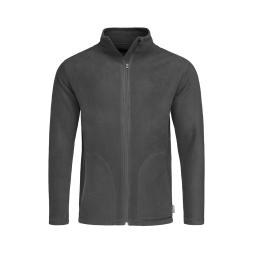 Active Fleece Jacket Man, Grey Steel под Нанесение логотипа