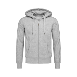 Active Sweatjacket, Grey Heather под Нанесение логотипа