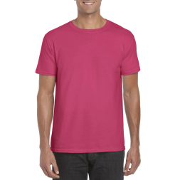 SOFTSTYLE® ADULT T-SHIRT, Heliconia под Нанесение логотипа
