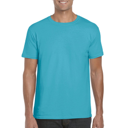 SOFTSTYLE® ADULT T-SHIRT, Tropical Blue под Нанесение логотипа