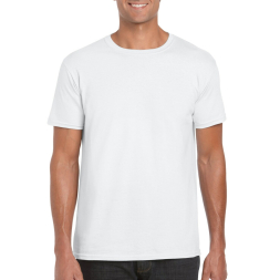 SOFTSTYLE® ADULT T-SHIRT, White под Нанесение логотипа