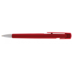 Ручка кулькова Optima promo SYDNEY. Корпус червоний, пише синім под Нанесение логотипа
