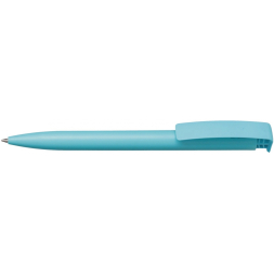Ручка кулькова ECONOMIX PROMO MIAMI. Корпус бірюзовий, пише синім под Нанесение логотипа