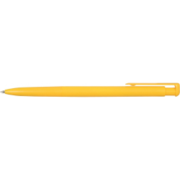 Ручка кулькова Economix promo VALENCIA. Корпус жовтий, пише синім под Нанесение логотипа