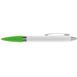 Ручка кулькова ECONOMIX PROMO PARIS. Корпус зелений, пише синім. под Нанесение логотипа