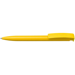 Ручка кулькова ECONOMIX PROMO MIAMI. Корпус жовтий, пише синім под Нанесение логотипа
