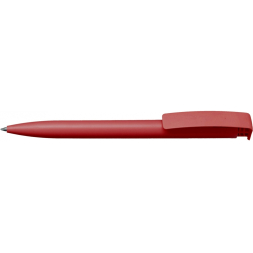 Ручка кулькова ECONOMIX PROMO MIAMI. Корпус червоний, пише синім под Нанесение логотипа