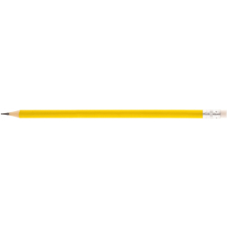 Олівець чорнографітний круглий Economix promo корпус жовтий, з гумкою под Нанесение логотипа