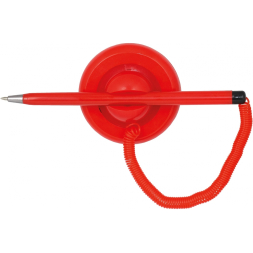 Ручка кулькова на підставці ECONOMIX POST PEN 0,5 мм. Корпус червоний, пише синім под Нанесение логотипа