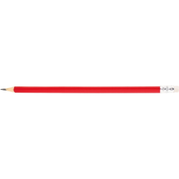 Олівець чорнографітний тригранний Economix promo корпус червоний, з гумкою под Нанесение логотипа