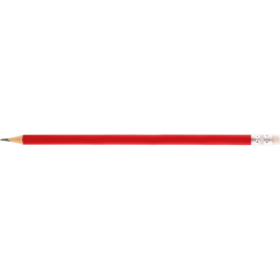 Олівець чорнографітний круглий Economix promo корпус червоний, з гумкою под Нанесение логотипа