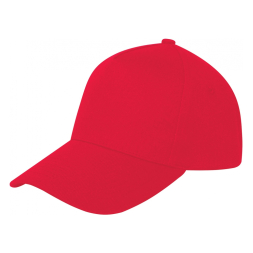 Кепка 5-и панельна Optima Promo POLO бавовна, червона под Нанесение логотипа