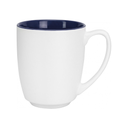 Чашка керамічна Optima promo ADELAIDA 350 мл, біло-синя под Нанесение логотипа