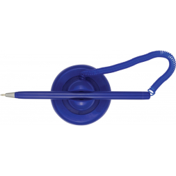 Ручка кулькова на підставці ECONOMIX POST PEN 0,5 мм. Корпус синій, пише синім под Нанесение логотипа