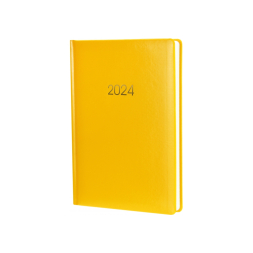 Щоденник датований, 2022 Spectrum, А5, жовтий, друкована обкладинка, под Нанесение логотипа