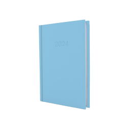 Щоденник датований 2022, SATIN, блакитний, А5 под Нанесение логотипа