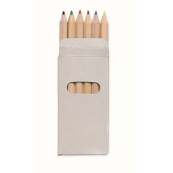 Набор из 6 цветных карандашей ABIGAIL, 20,5х4,2х2,3 см под Нанесение логотипа