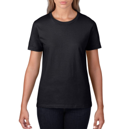 PREMIUM COTTON® LADIES` T-SHIRT , Black под Нанесение логотипа