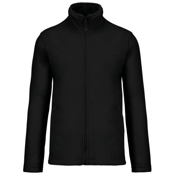 FALCO - FULL ZIP MICROFLEECE JACKET, Black под Нанесение логотипа