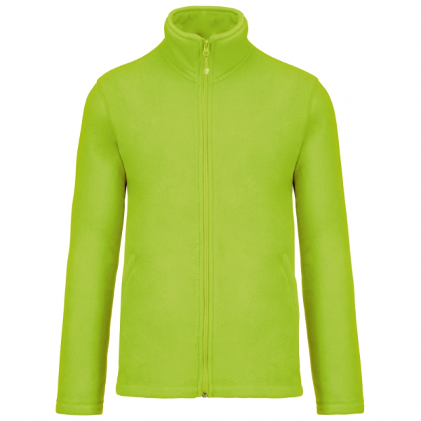 FALCO - FULL ZIP MICROFLEECE JACKET, Lime под Нанесение логотипа