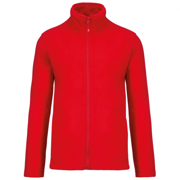 FALCO - FULL ZIP MICROFLEECE JACKET, Red под Нанесение логотипа