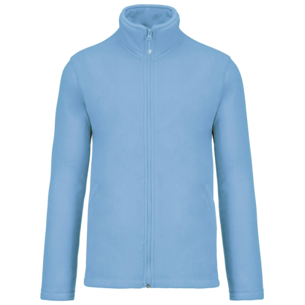 FALCO - FULL ZIP MICROFLEECE JACKET, Sky Blue под Нанесение логотипа