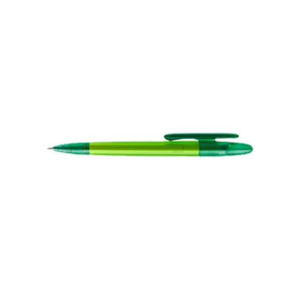 Ручка кулькова поворотна, корпус світло-зелений под Нанесение логотипа