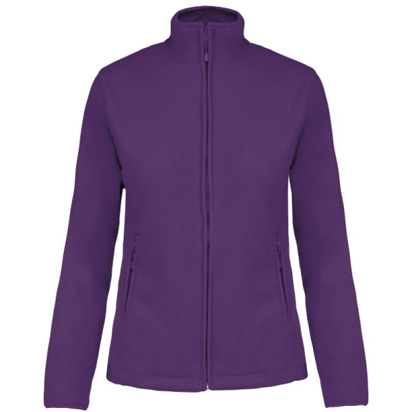 MAUREEN - LADIES` FULL ZIP MICROFLEECE JACKET, Purple под Нанесение логотипа