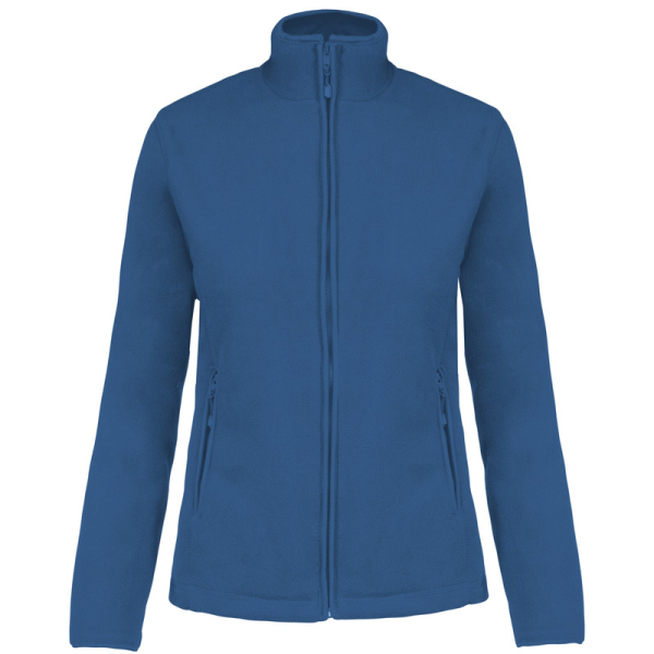 MAUREEN - LADIES` FULL ZIP MICROFLEECE JACKET, Royal под Нанесение логотипа