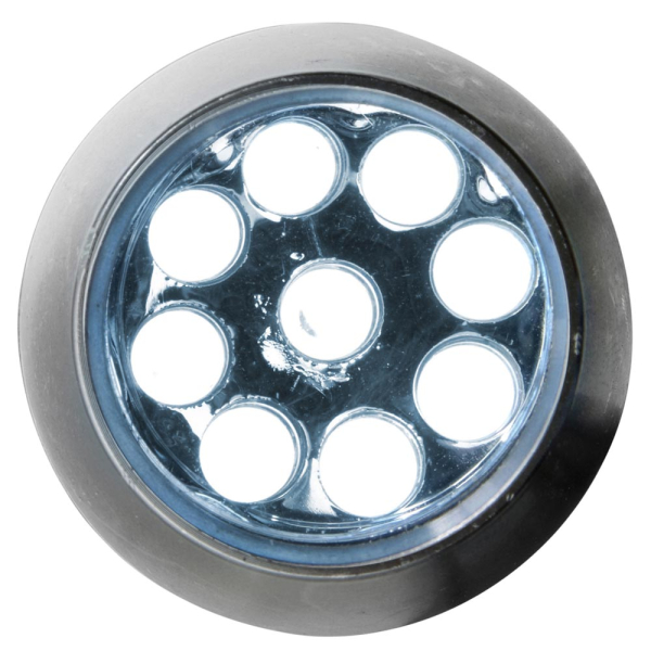 Фонарик алюминиевый 9 LED под Нанесение логотипа