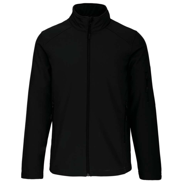 KA401 SOFTSHELL JACKET, Black под Нанесение логотипа